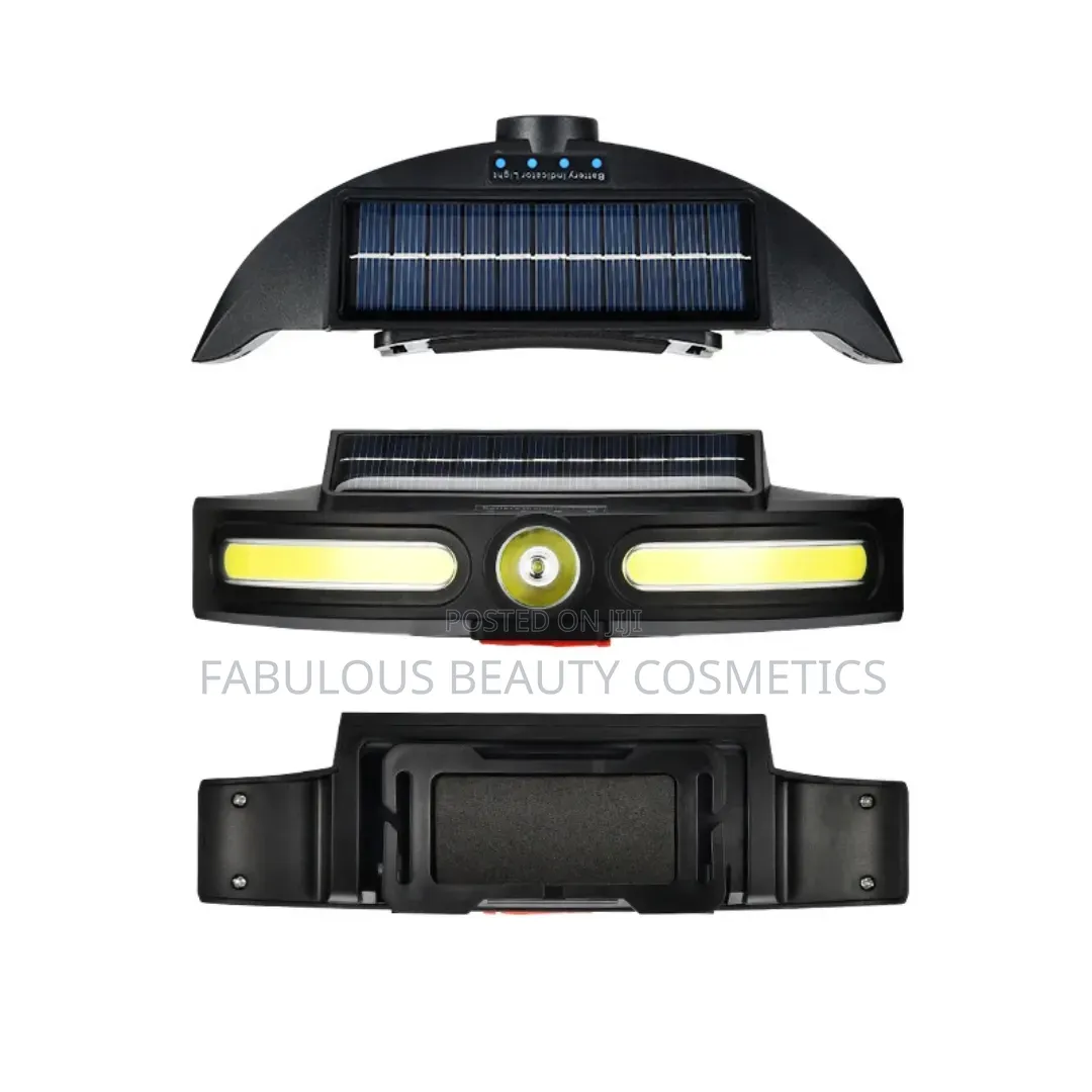 Solar Powered Waterproof Headlamp - USB Rechargeable Dual Light Source
