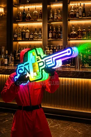 Sniper Design Champagne Gun Presenter With Laser Light