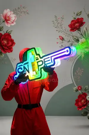 Sniperman Champagne Gun With Laser Light Effect