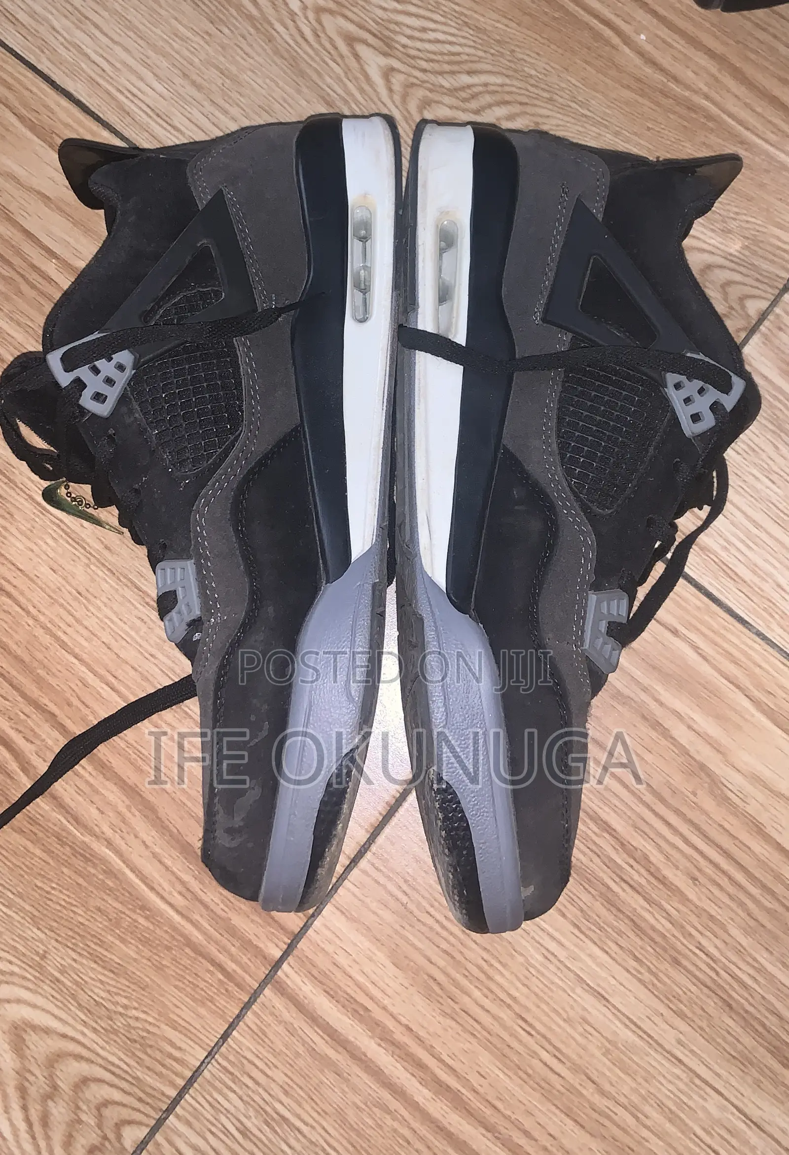 Jordan 4 Black and Grey