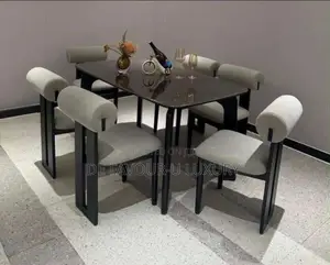 Marble Dining Table by 6 Chairs