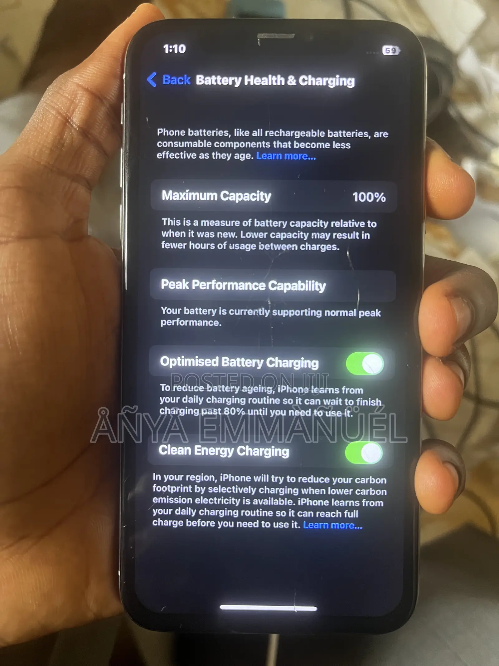 Apple iPhone X 64 GB Silver
