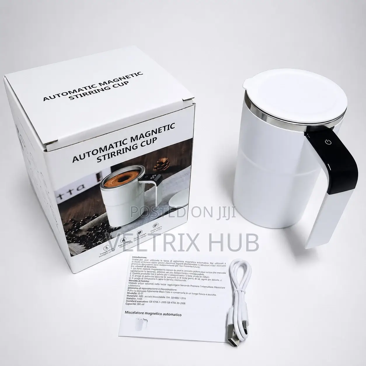 Coffee Mug Cup Self Stirring Rechargeable With Temperature Display