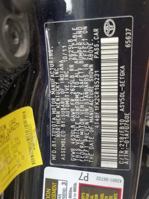 Toyota Camry 2012 Black