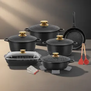 Phisma 18-Piece Granite Cookware Set T361