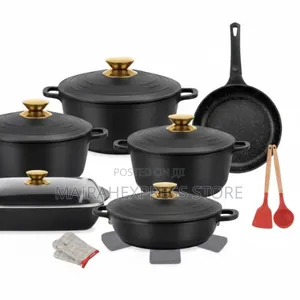 Phisma 18-Piece Granite Cookware Set T361