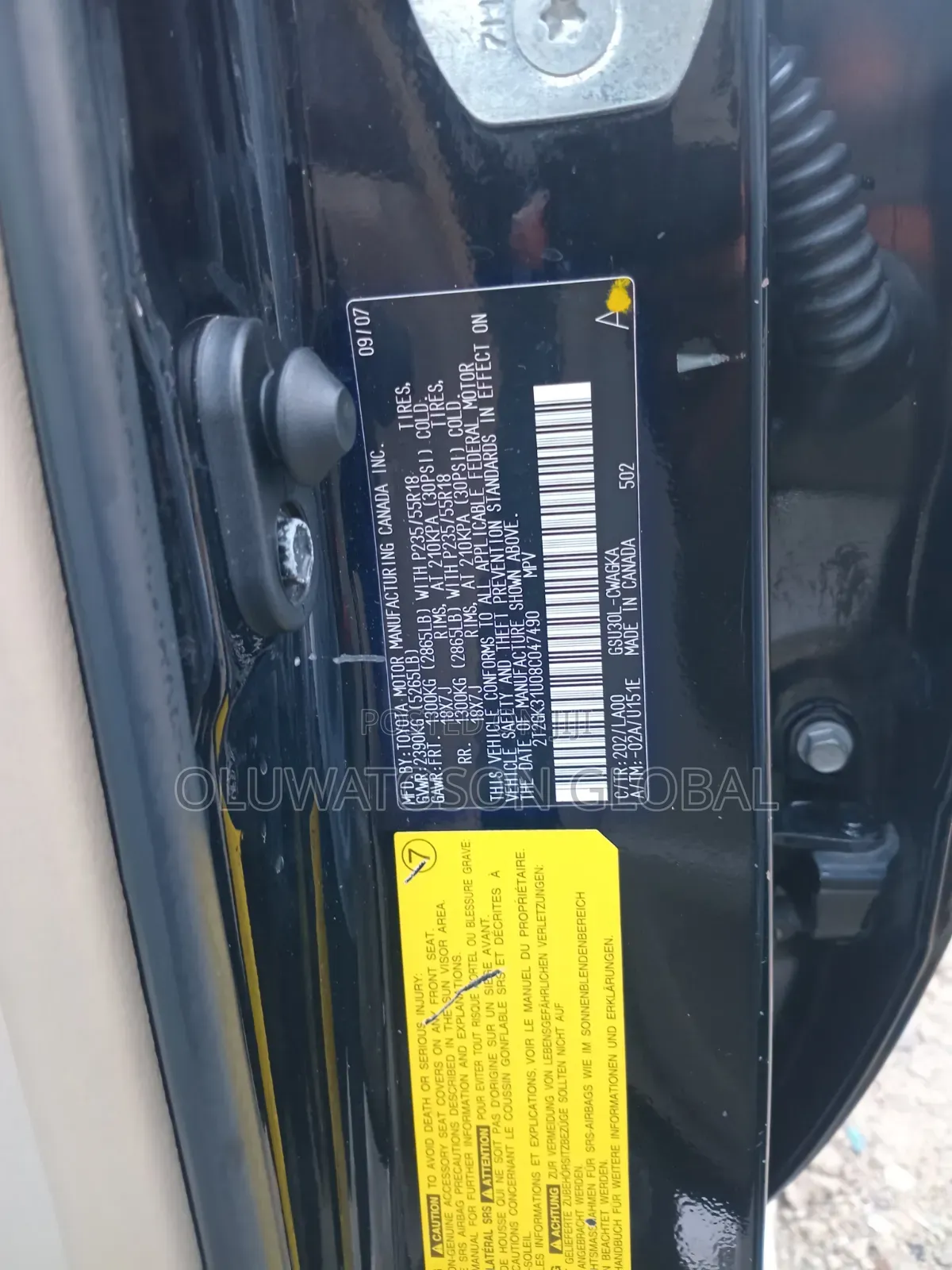 Lexus RX 2008 Black