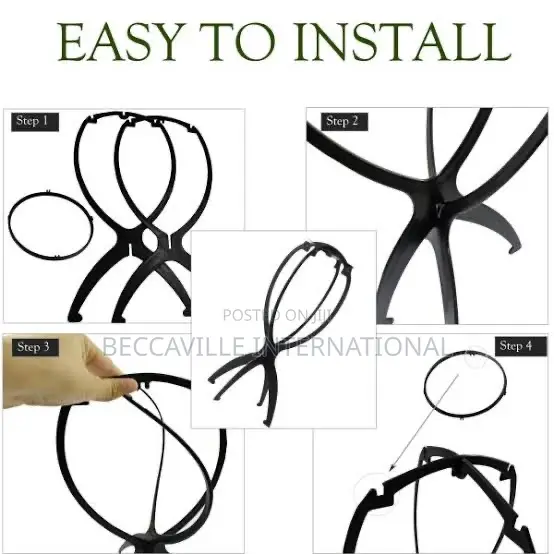Collapsible Plastic Wig Stand