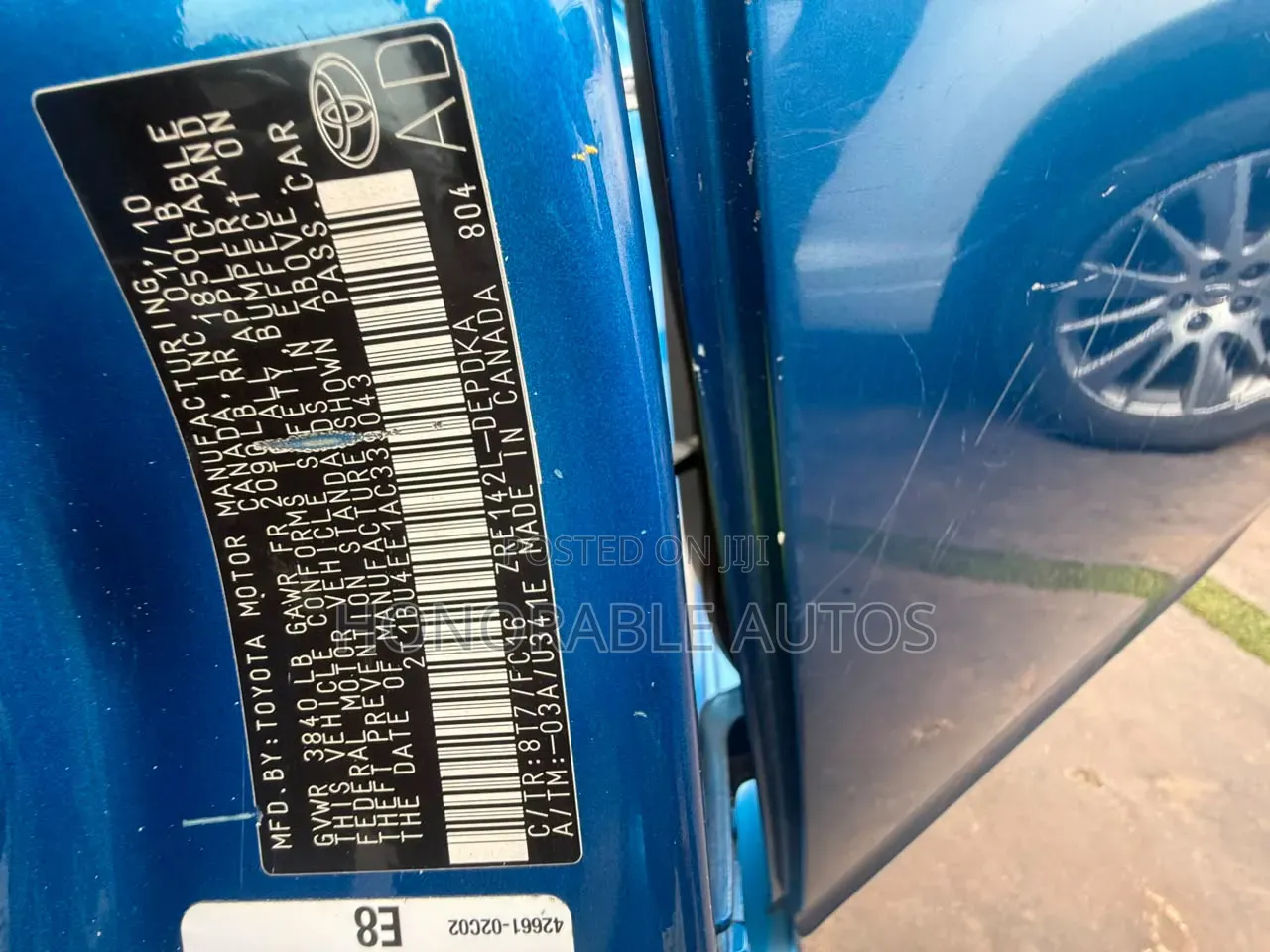 Toyota Corolla 2010 Blue