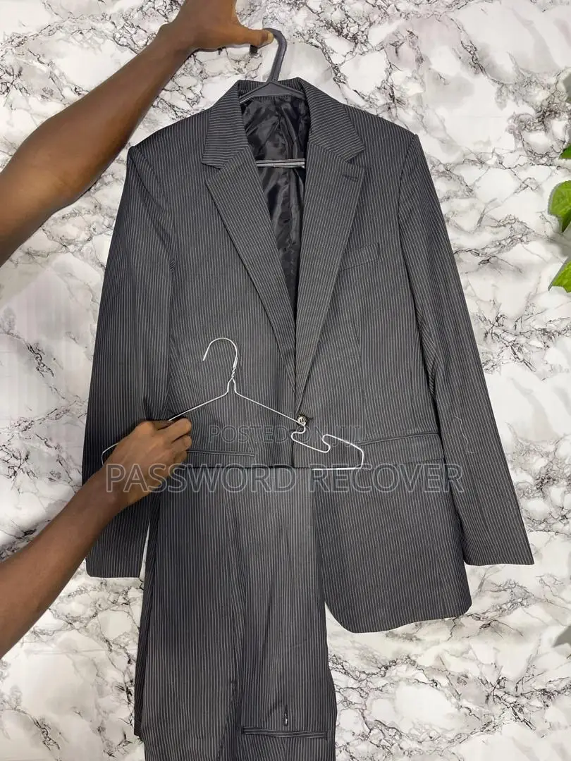 Black Striped Tailored Men’s Suits