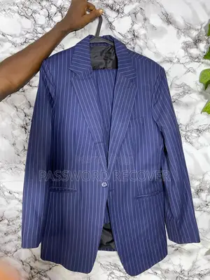 Navy Striped Tailored Men’s Suits
