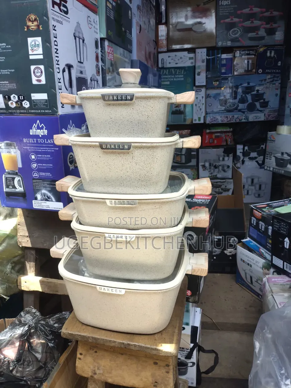 Five Set Granite Pot