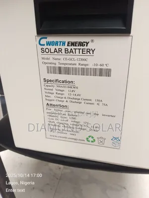300ah 3.84kwh 12v C Worth Energy Lithium Ion Batteries