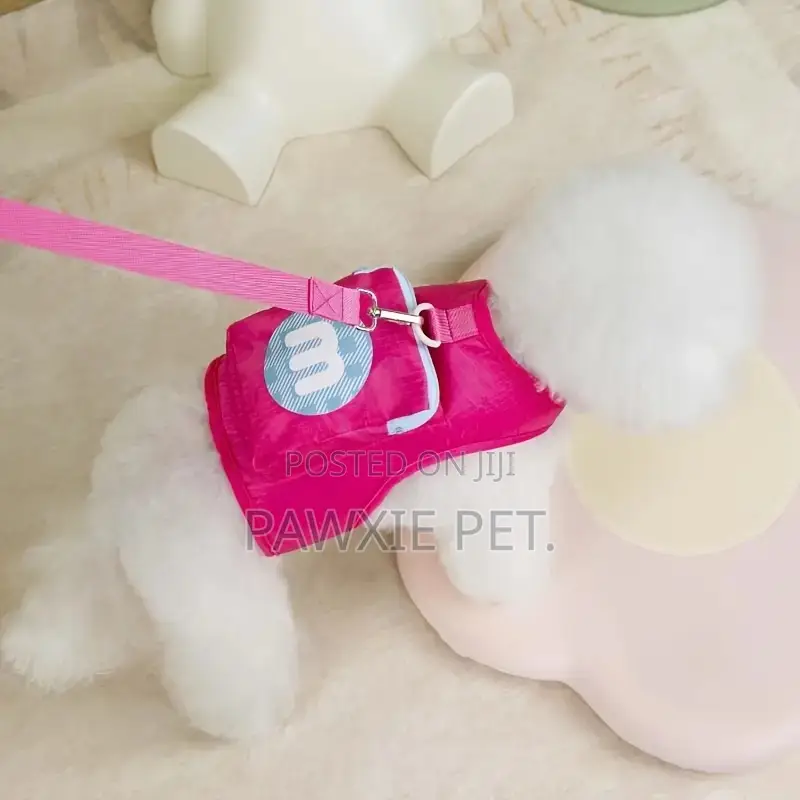 Pet Coat Jacket With Zip Bag N Lead
