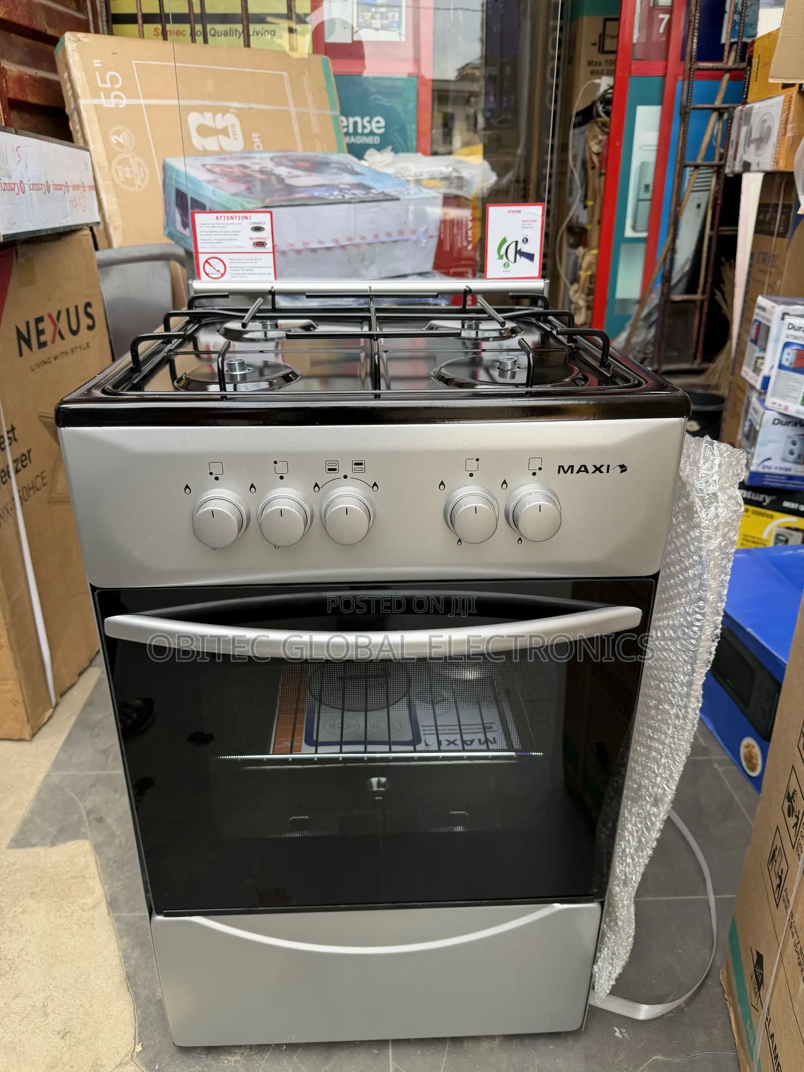 Maxi 50by50 Standing Oven With Grill