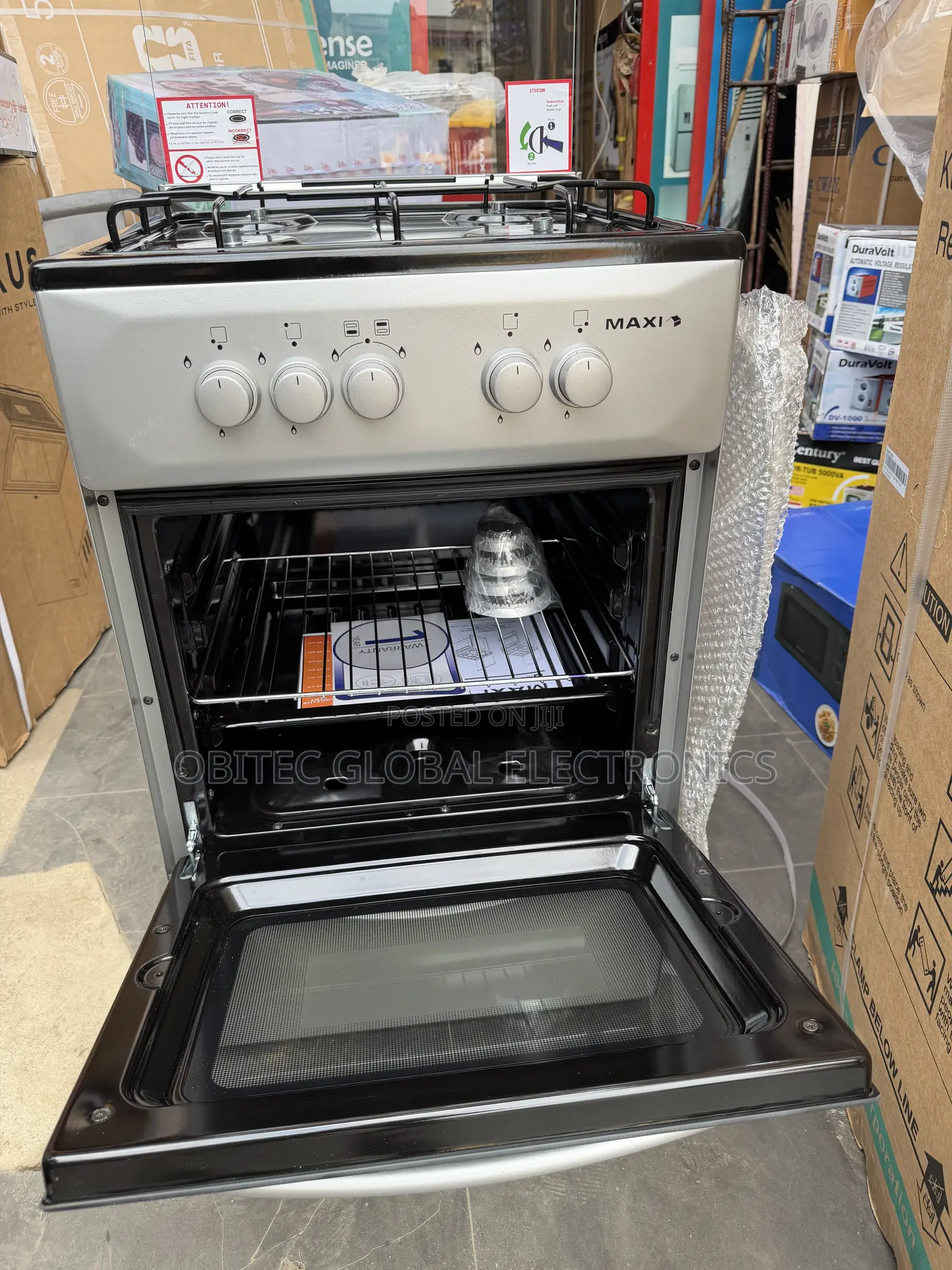 Maxi 50by50 Standing Oven With Grill