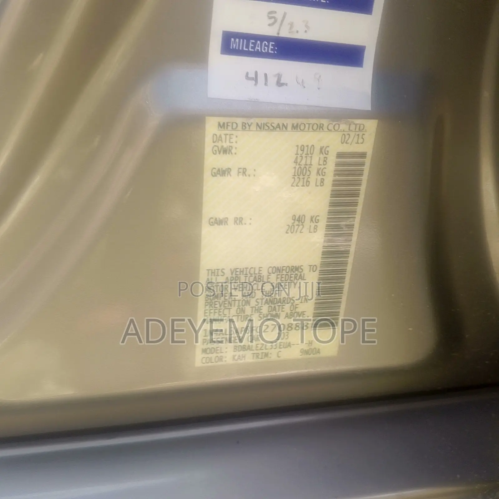Nissan Altima 2015 Gold