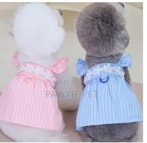 Pet Sleeveless Cotton Dress With Lead Hook
