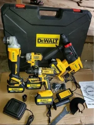 DeWalt Battery Machines 4in1 Set Drill Grinder Hammer and Wrench