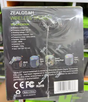 Zealot M1 30W Portable Outdoor IPX6 RHB Stereo Bluetooth Speaker