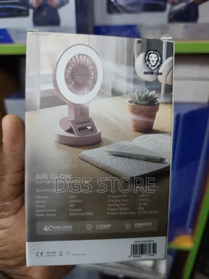 Green Lion Pf3 Air Glow Clip on Rechargeable Fan