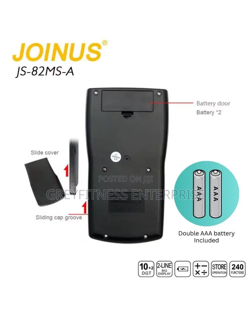 Scientific Calculator With Easy to Replace AAA Battery