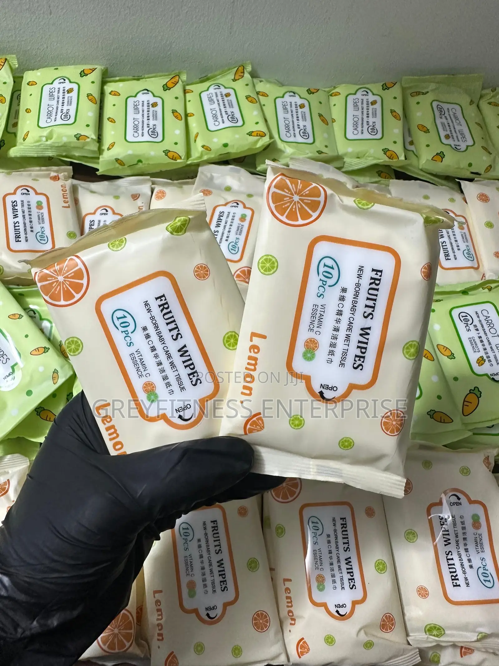 10pcs Per Pack Mini Fruit Wipes