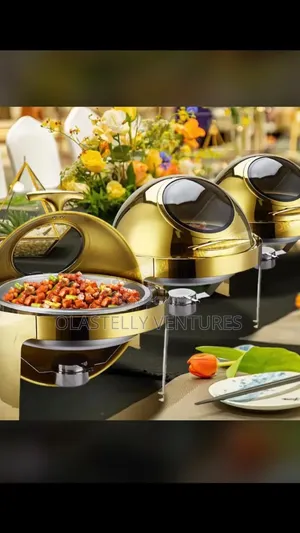 Round Roll Top With Glass Chaffing Dish Chid