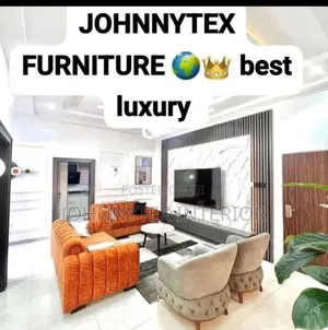 Parlor TV Stand With Sofer Chairs