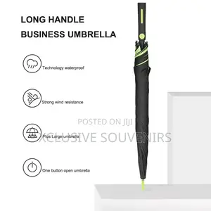 Large Size Custom Golf Umbrella Automatic Black Coating Rain Umbrella