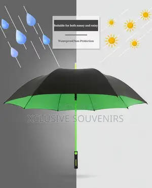 Large Size Custom Golf Umbrella Automatic Black Coating Rain Umbrella