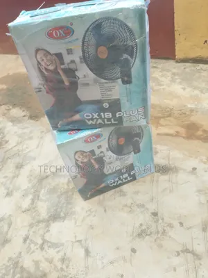 Brand New Ox 18inches Copper Coil Moto Wall Fan (Non Rechargeable)