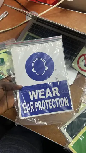 Wear Ear Protection Sign Mandatory Safety Signage Industrial