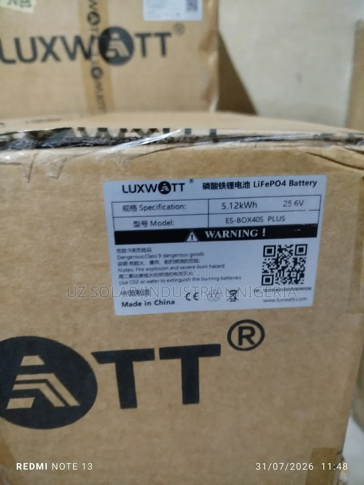 5kwh 24v Luxwatt Lithium Battery