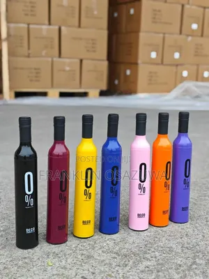 Creative Wine Bottle Shaped Umbrella – Portable Waterproof Folding