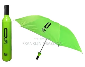 Creative Wine Bottle Shaped Umbrella – Portable Waterproof Folding