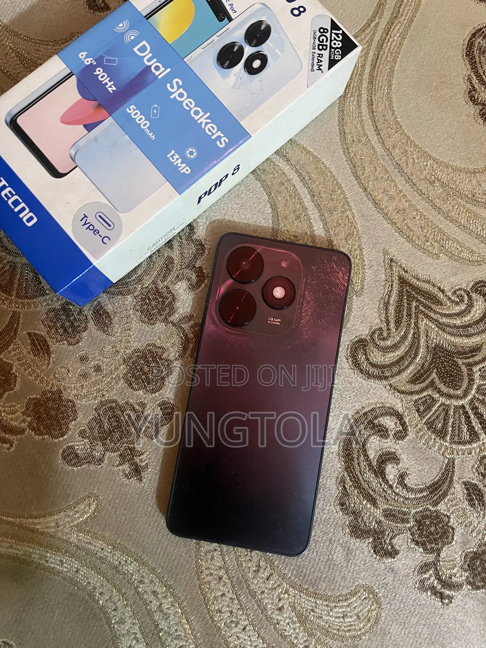 Tecno Pop 8 128 GB Black