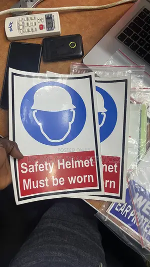 Safety Helmet Must Be Worn Sign Mandatory PPE Signage