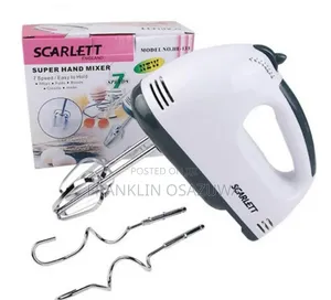 Scarlett Electric Hand Mixer – 7-Speed Kitchen Cake Egg Beater
