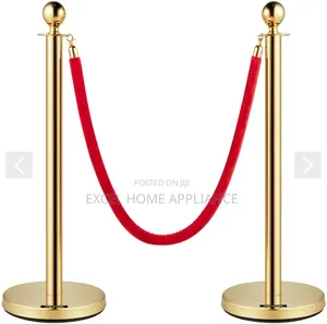 Luxury VIP Queue Stand With Red Velvet Rope