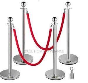 Luxury VIP Queue Stand With Red Velvet Rope