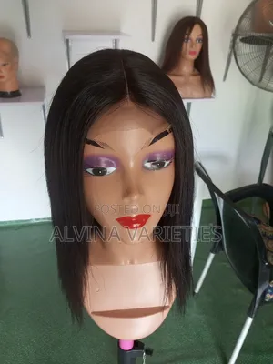 12" Straight Wig Available as Seen.