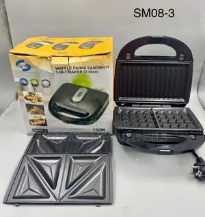 JDSMP Waffle Panini 3in 1 Sandwich Maker