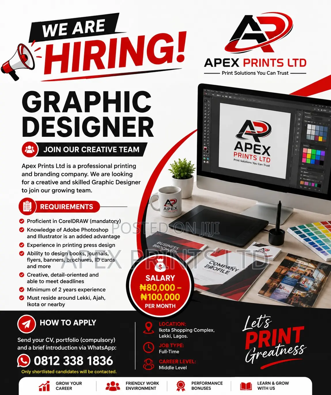 Experienced Graphic Designer (Printing Press) Needed Urgently