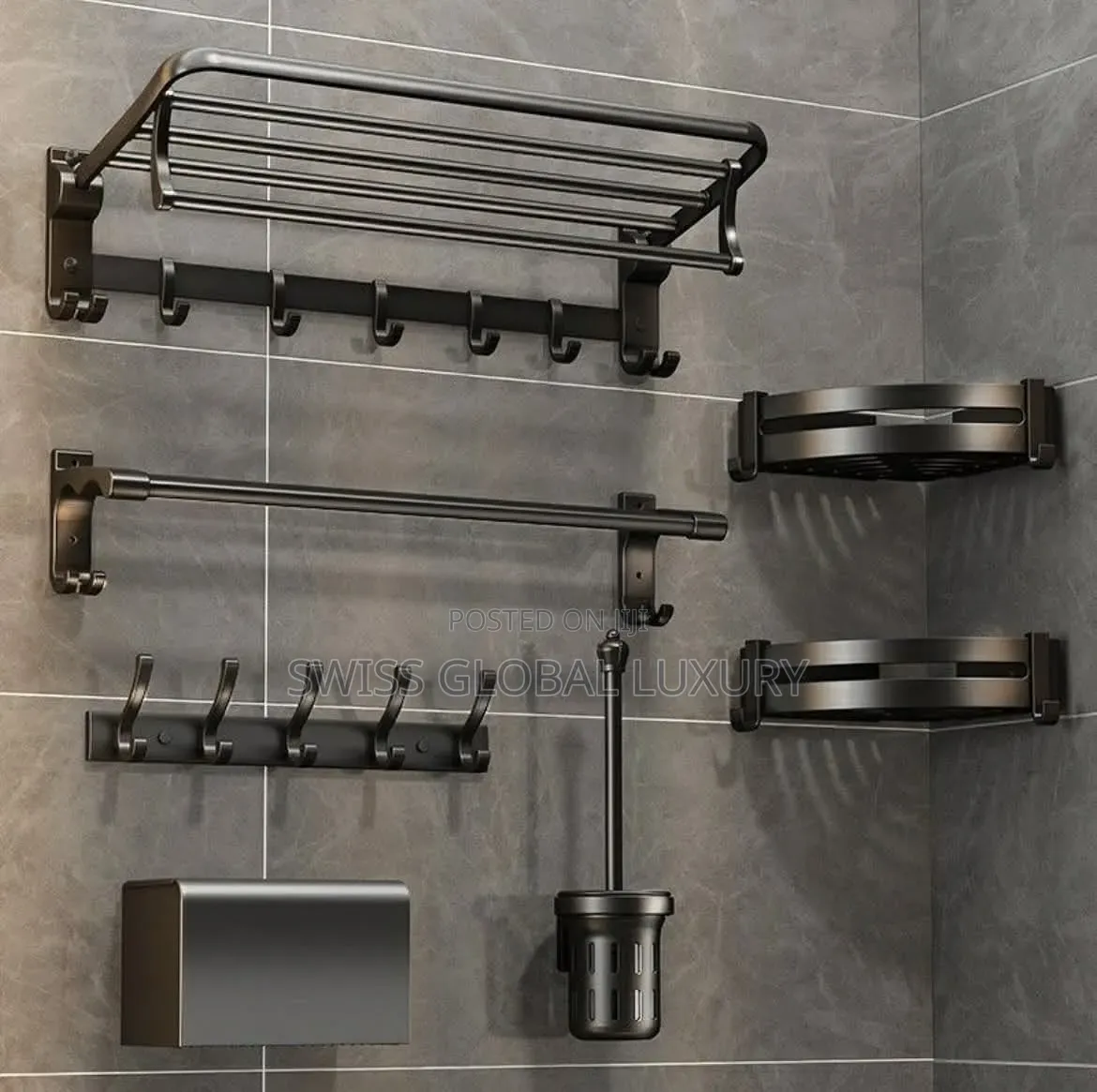 High Quality Bathroom Accessories, Also Available in Black