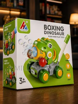 Boxing Dinosaur Push N Play Kids Toy Ages 3+