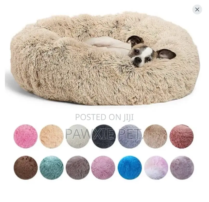 Donut Long Fur Bed 70*70*20cm( M)
