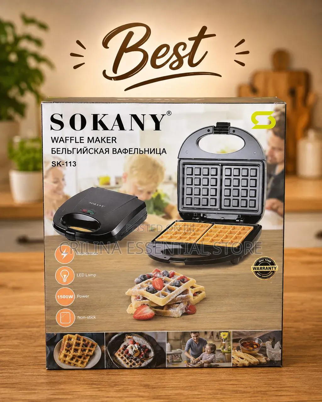 Sokany Waffle Maker