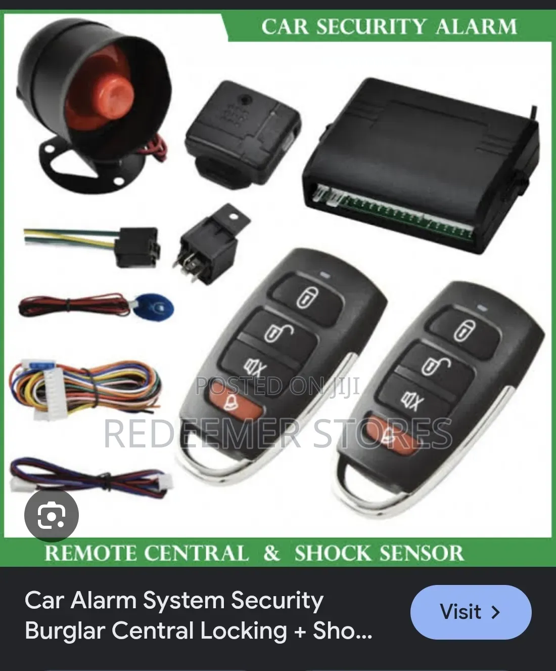 Car Alarm System Security + Remote