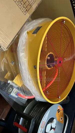 Explosion Proof Pneumatic Axial Fan 12" Ventilation Blower Yellow